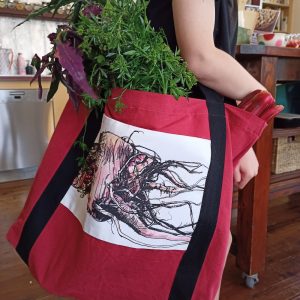 canvas beetroot market bag