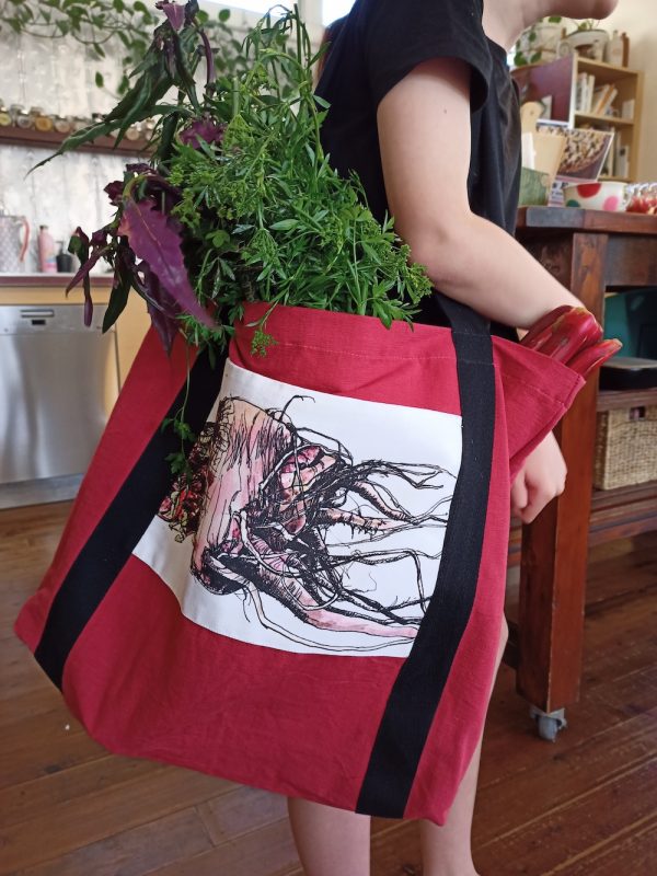 canvas beetroot market bag